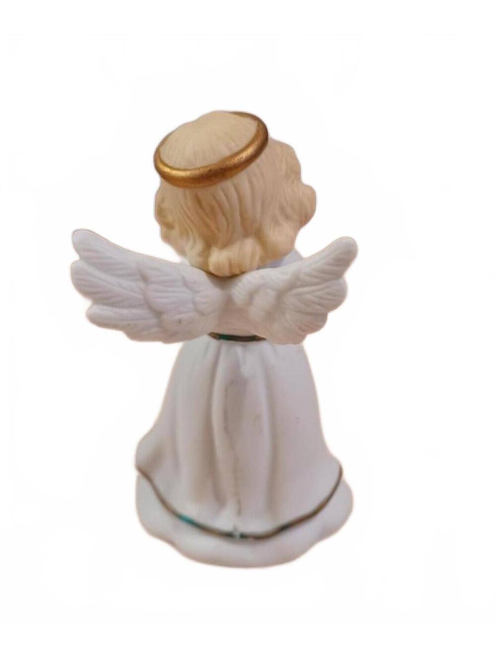 Vintage 1996 Bisque Porcelain Golden Blessing Girl Angel - Picture 3 of 5